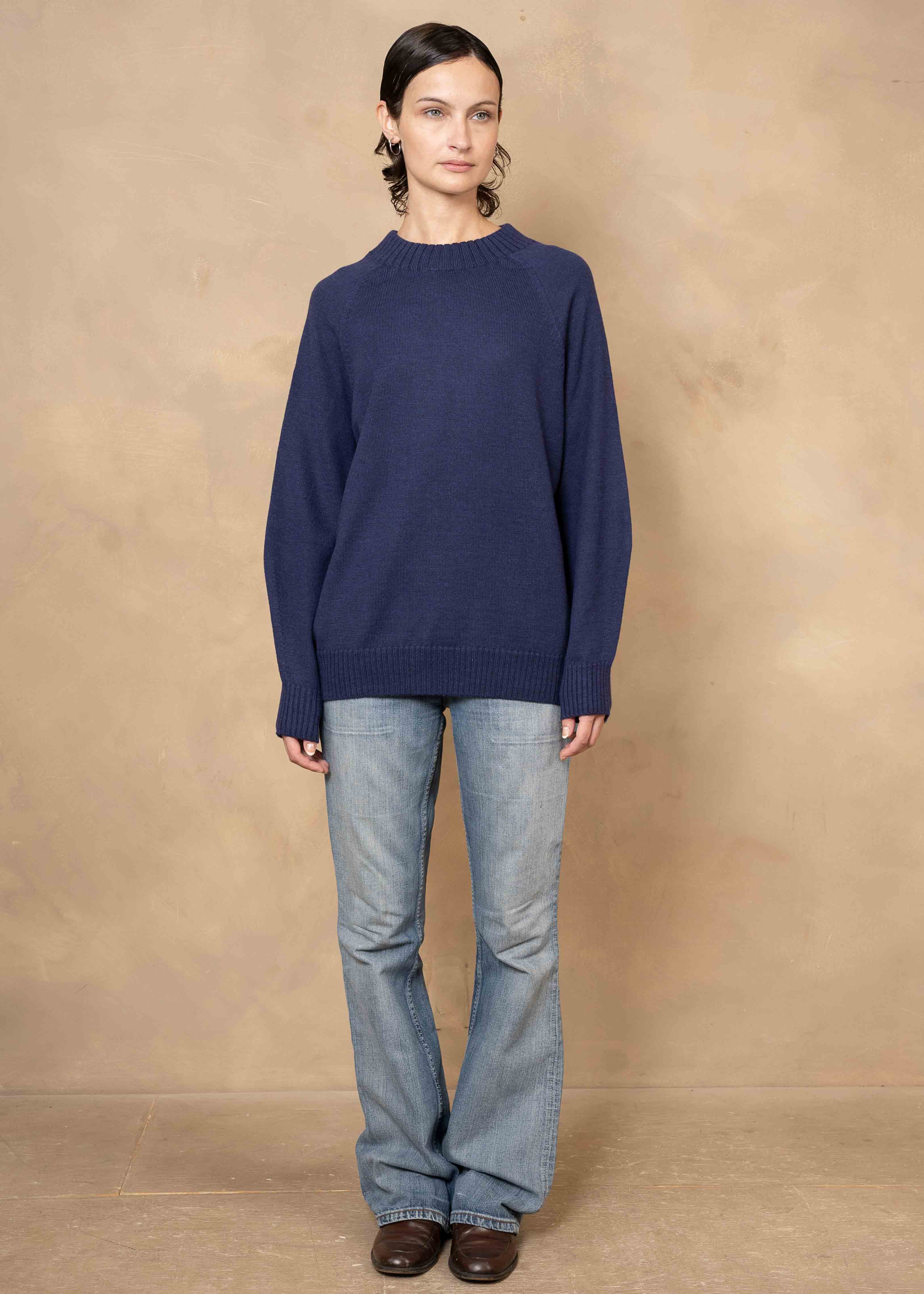 Freya Extra-Fine Merino Wool Relaxed-Fit Crewneck Sweater