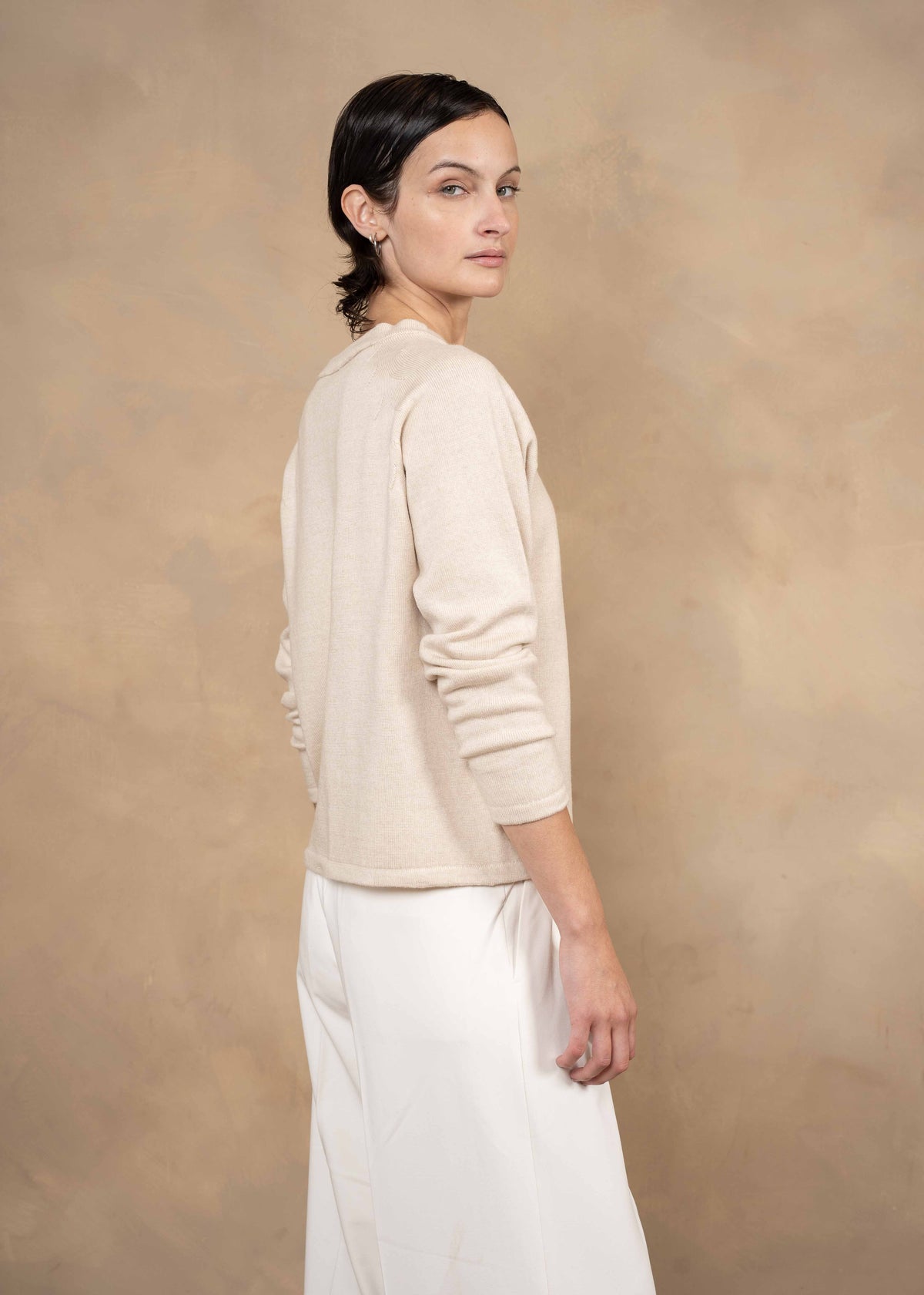 Clara Extra Fine Merino Wool Crew Neck Sweater
