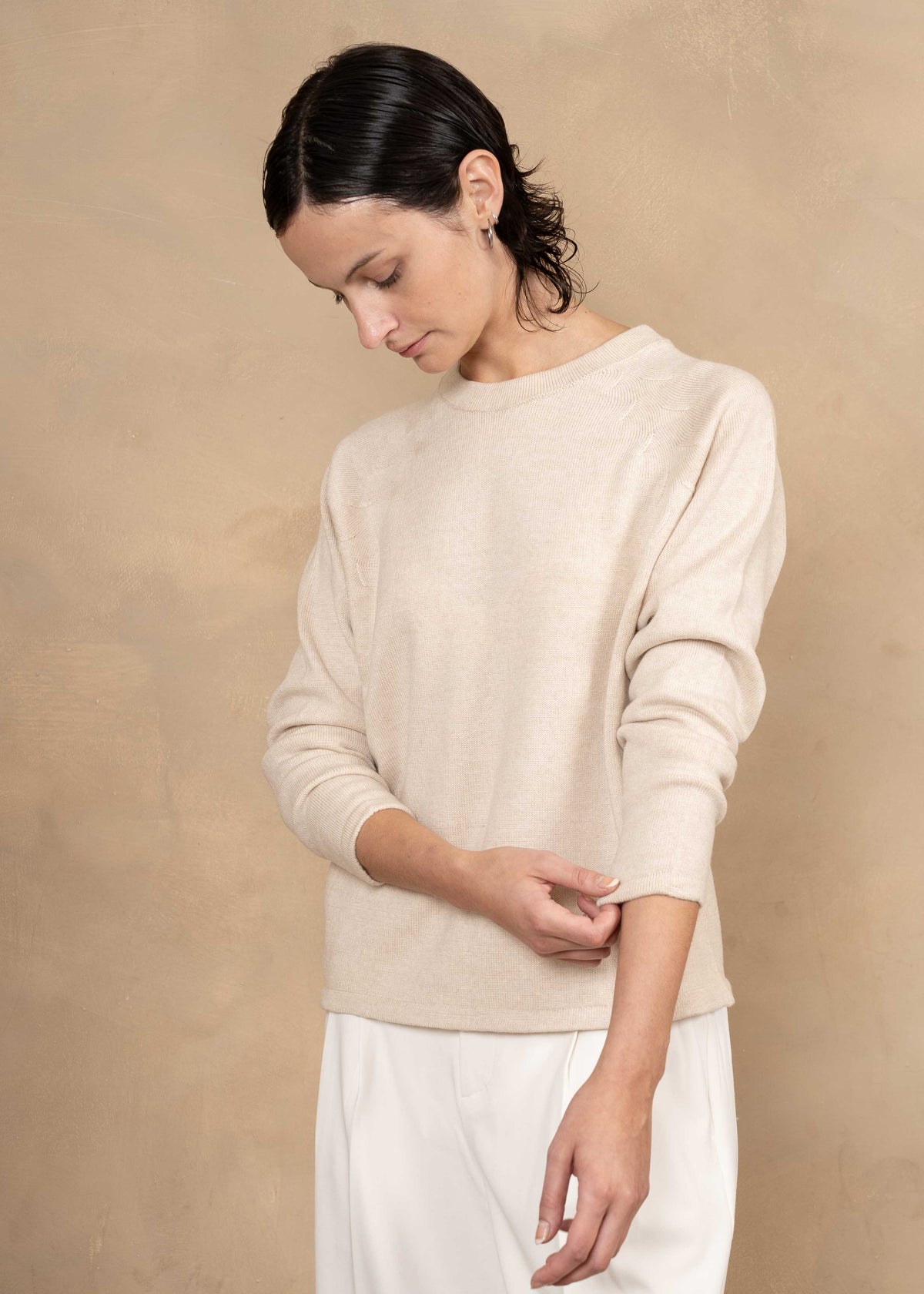 Clara Extra Fine Merino Wool Crew Neck Sweater