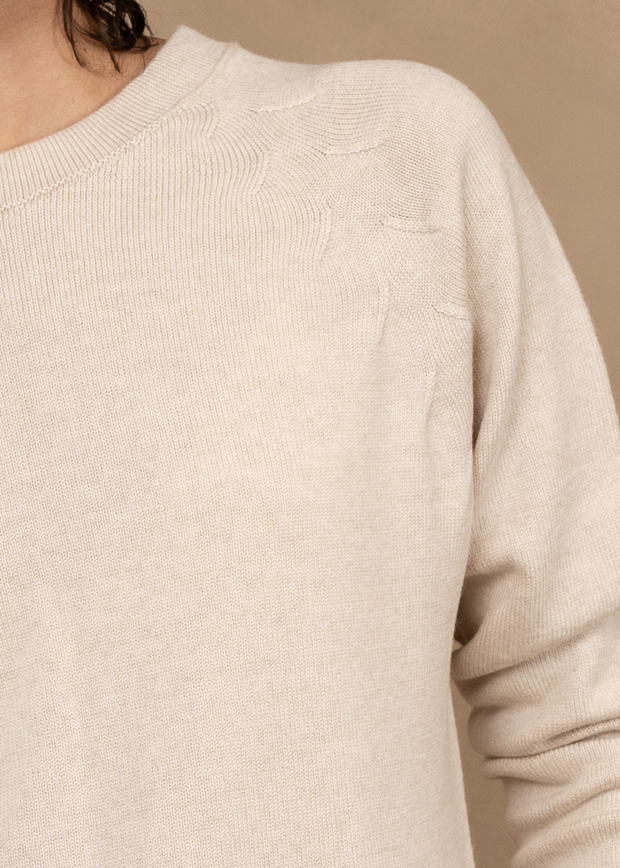 Clara Extra Fine Merino Wool Crew Neck Sweater