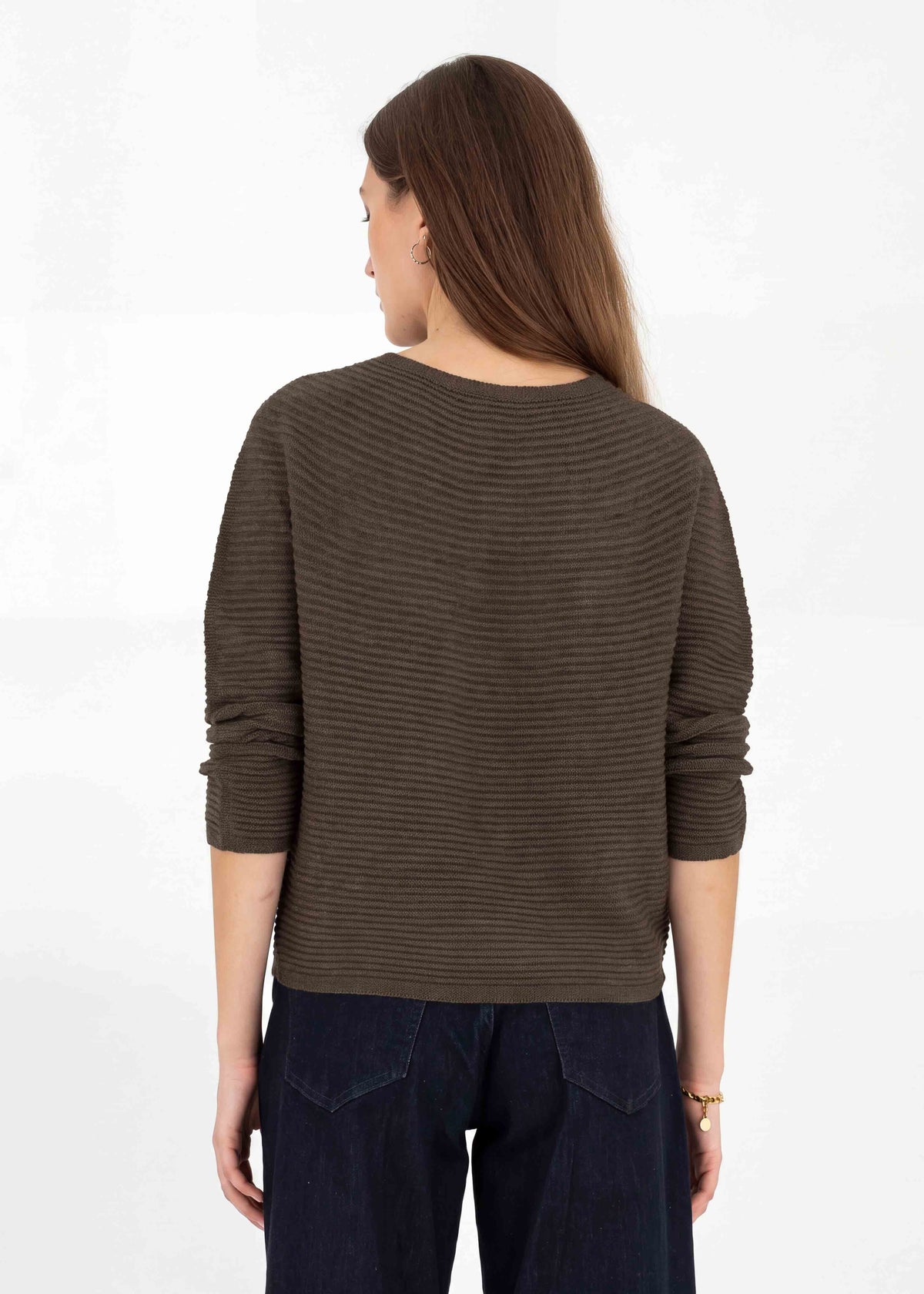Dona Merino Wool Rib Knit Sweater