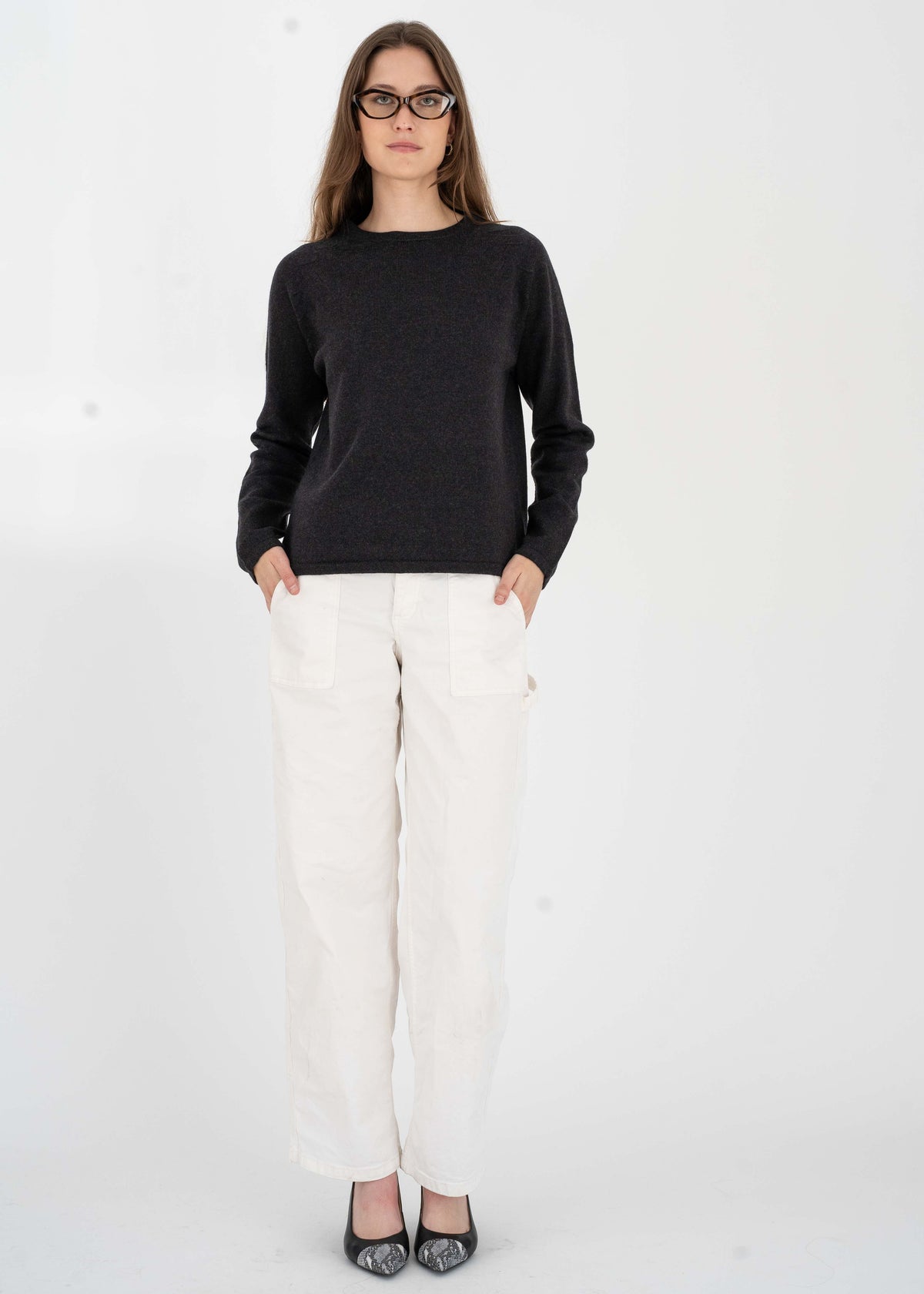 Clara Extra Fine Merino Wool Crew Neck Sweater