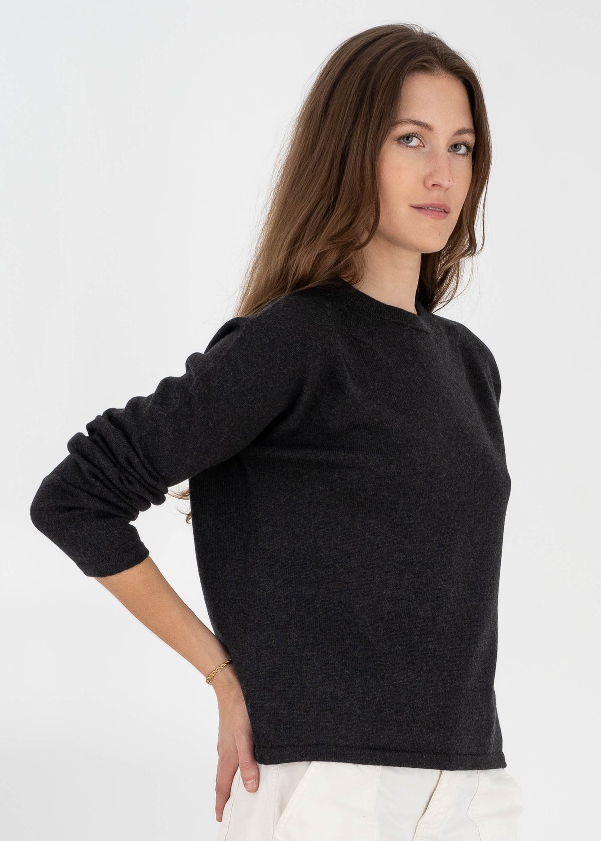Clara Extra Fine Merino Wool Crew Neck Sweater