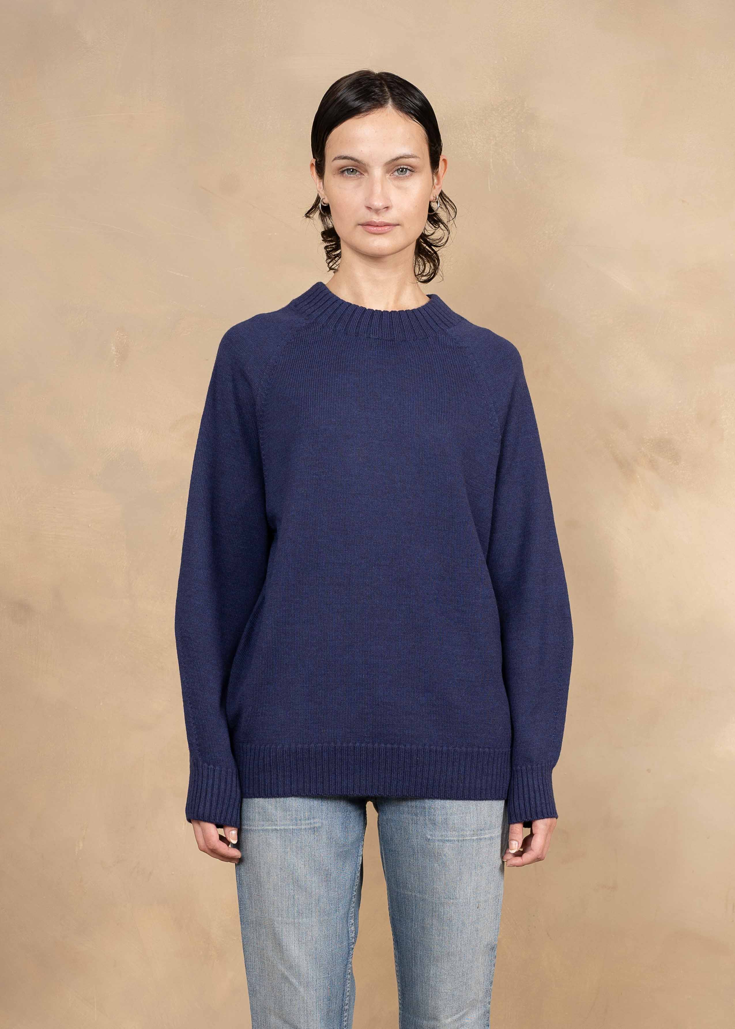Freya Extra-Fine Merino Wool Relaxed-Fit Crewneck Sweater