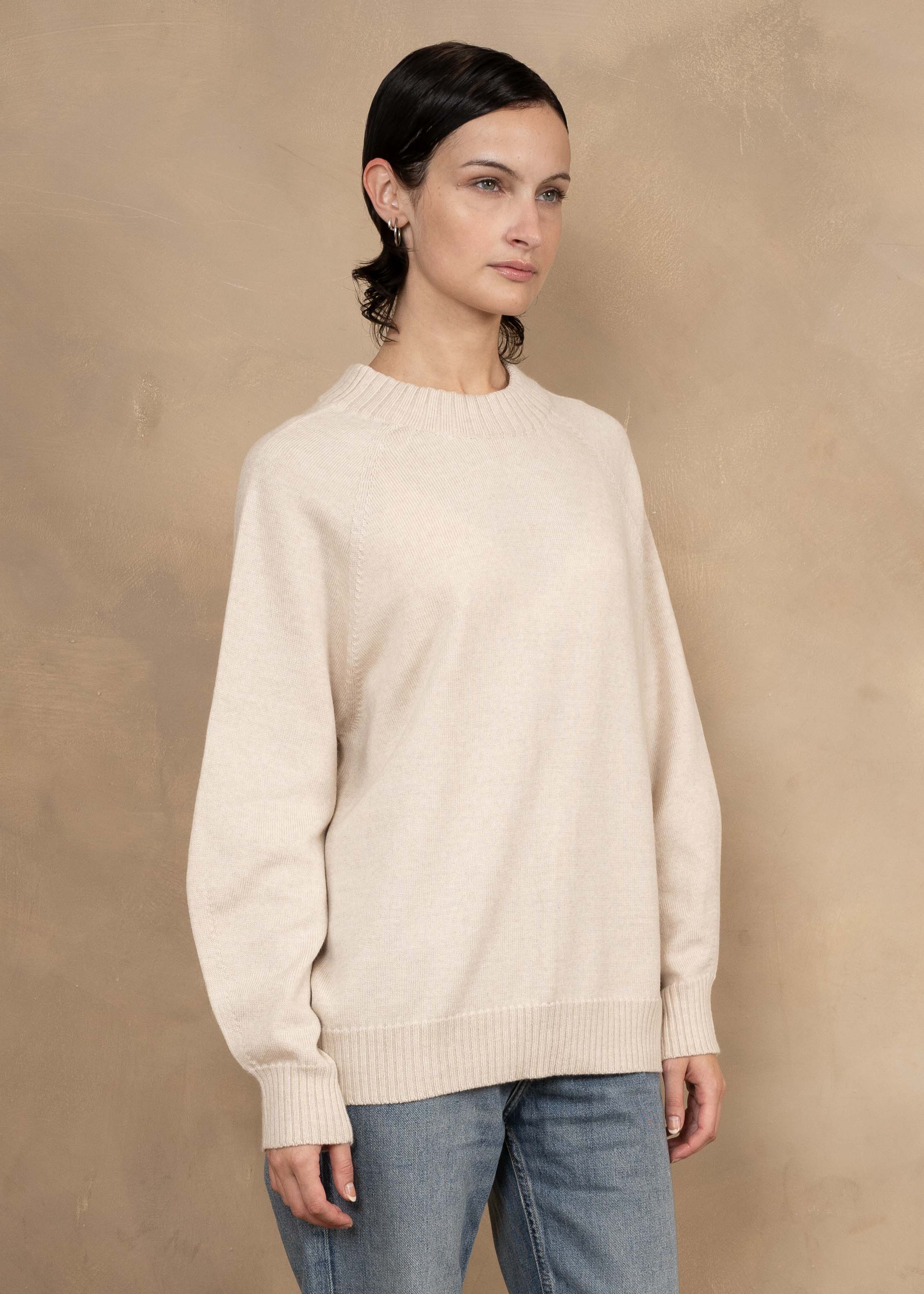 Freya Extra-Fine Merino Wool Relaxed-Fit Crewneck Sweater