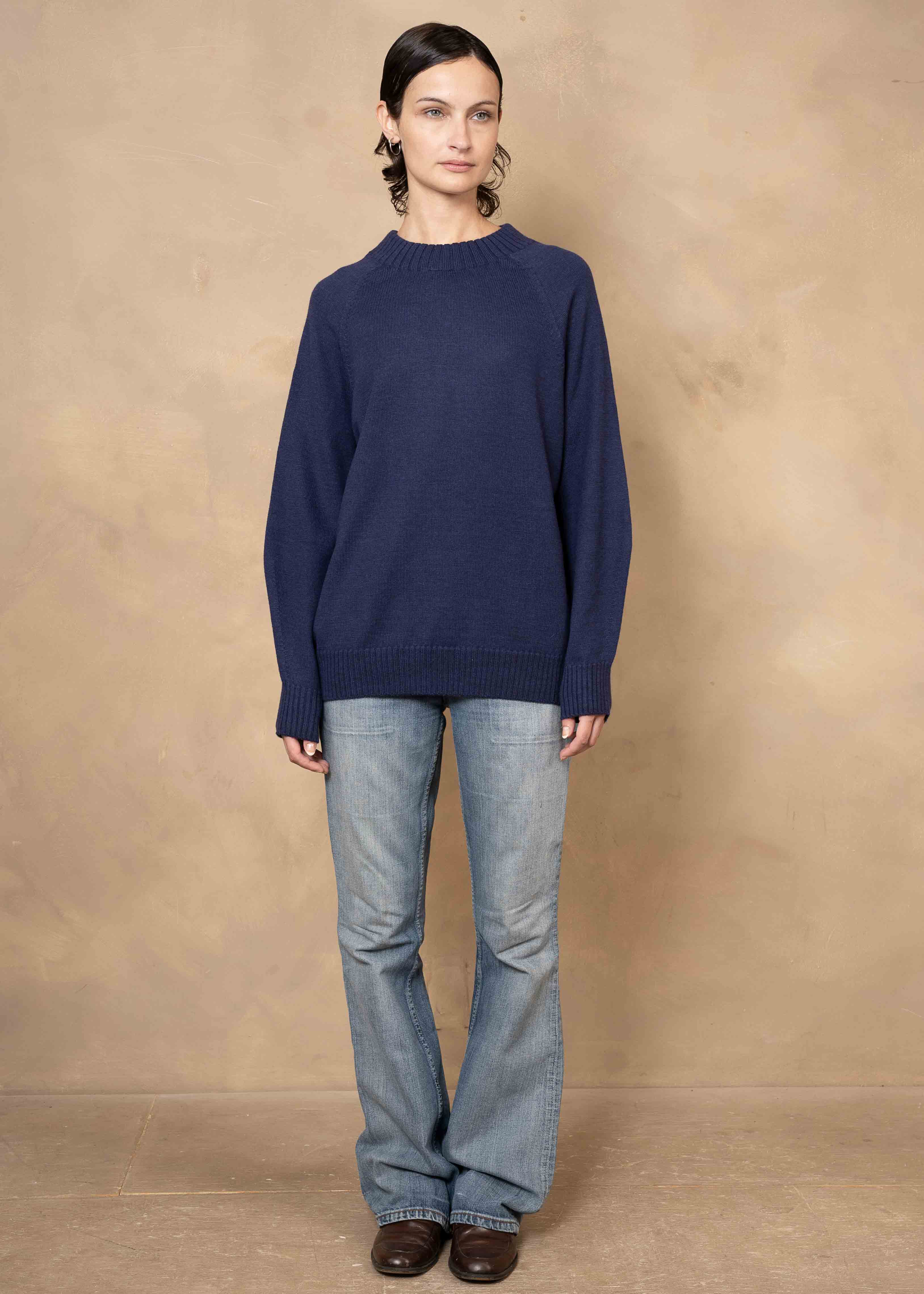 Freya Extra-Fine Merino Wool Relaxed-Fit Crewneck Sweater