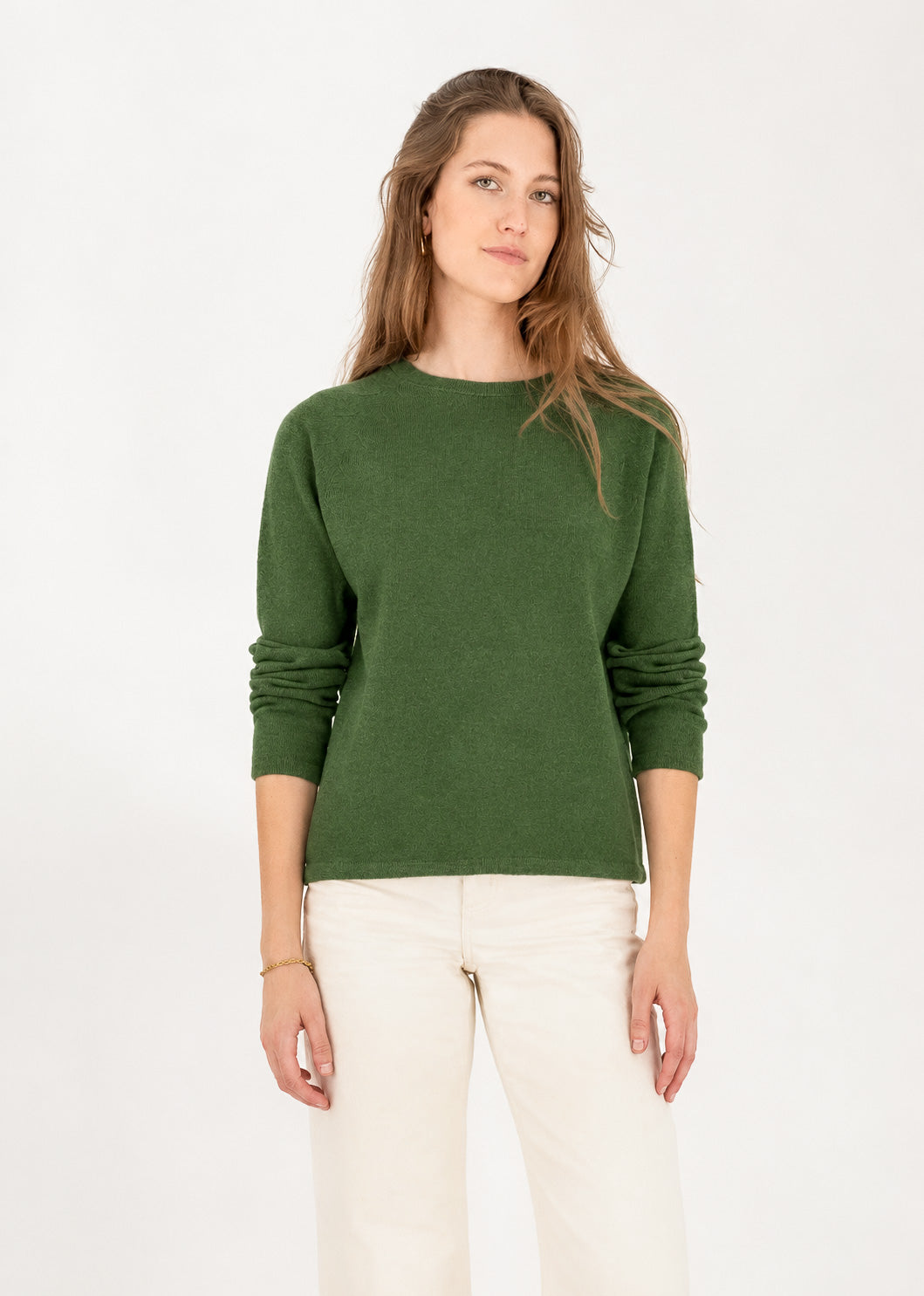 Clara Extra Fine Merino Wool Crew Neck Sweater