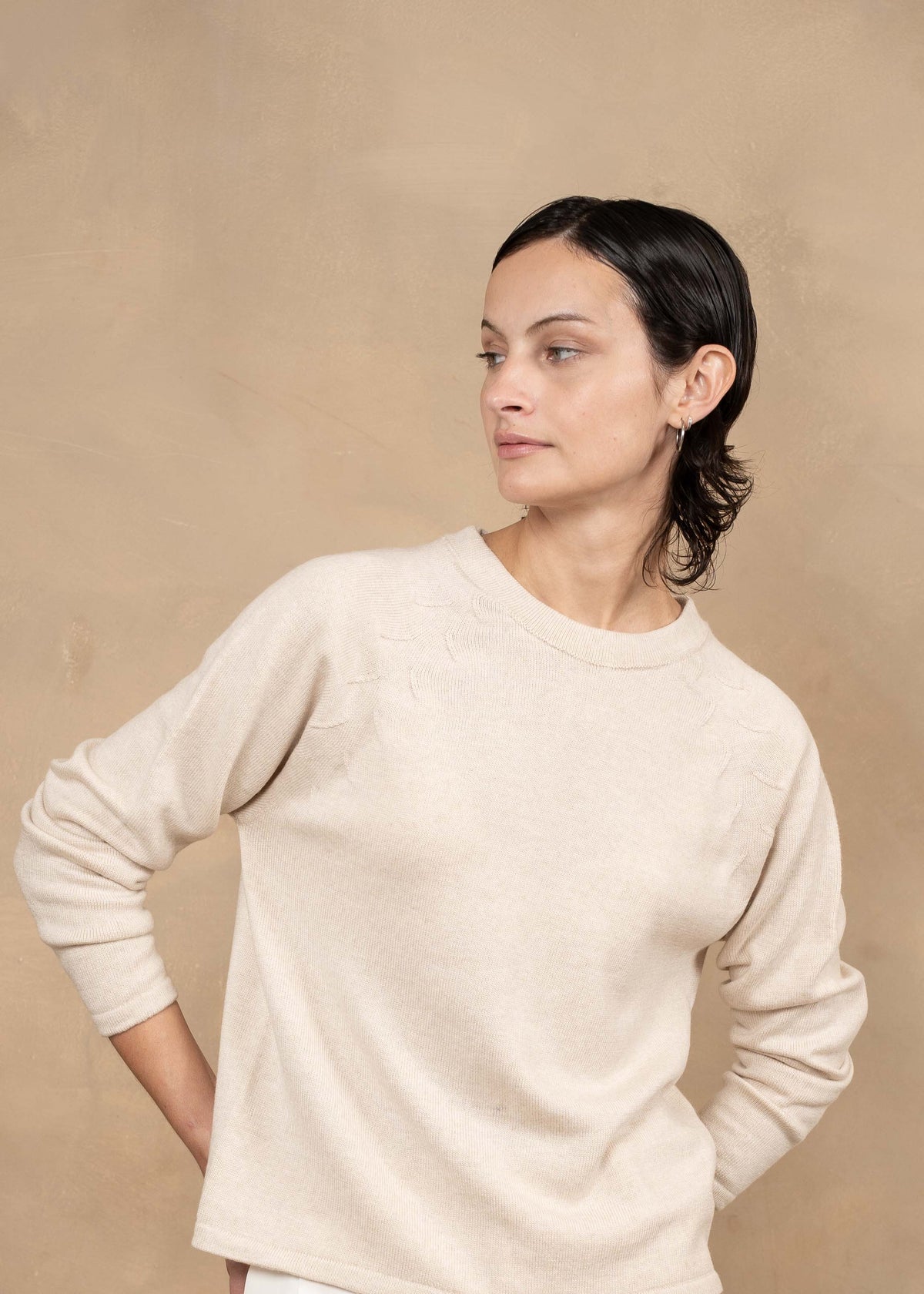 Clara Extra Fine Merino Wool Crew Neck Sweater