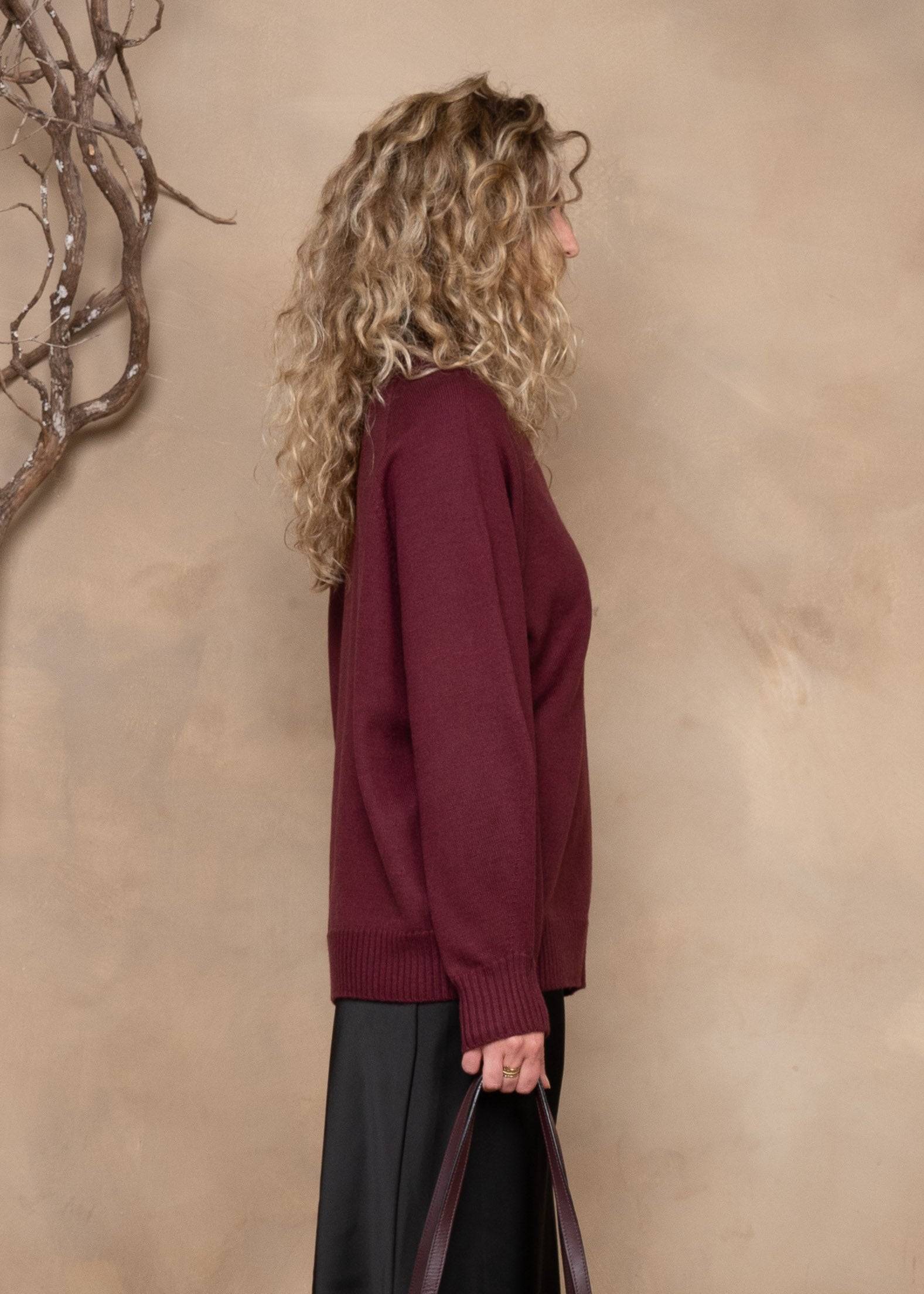 Zena Extra-Fine Merino Wool Relaxed-Fit Turtleneck Sweater