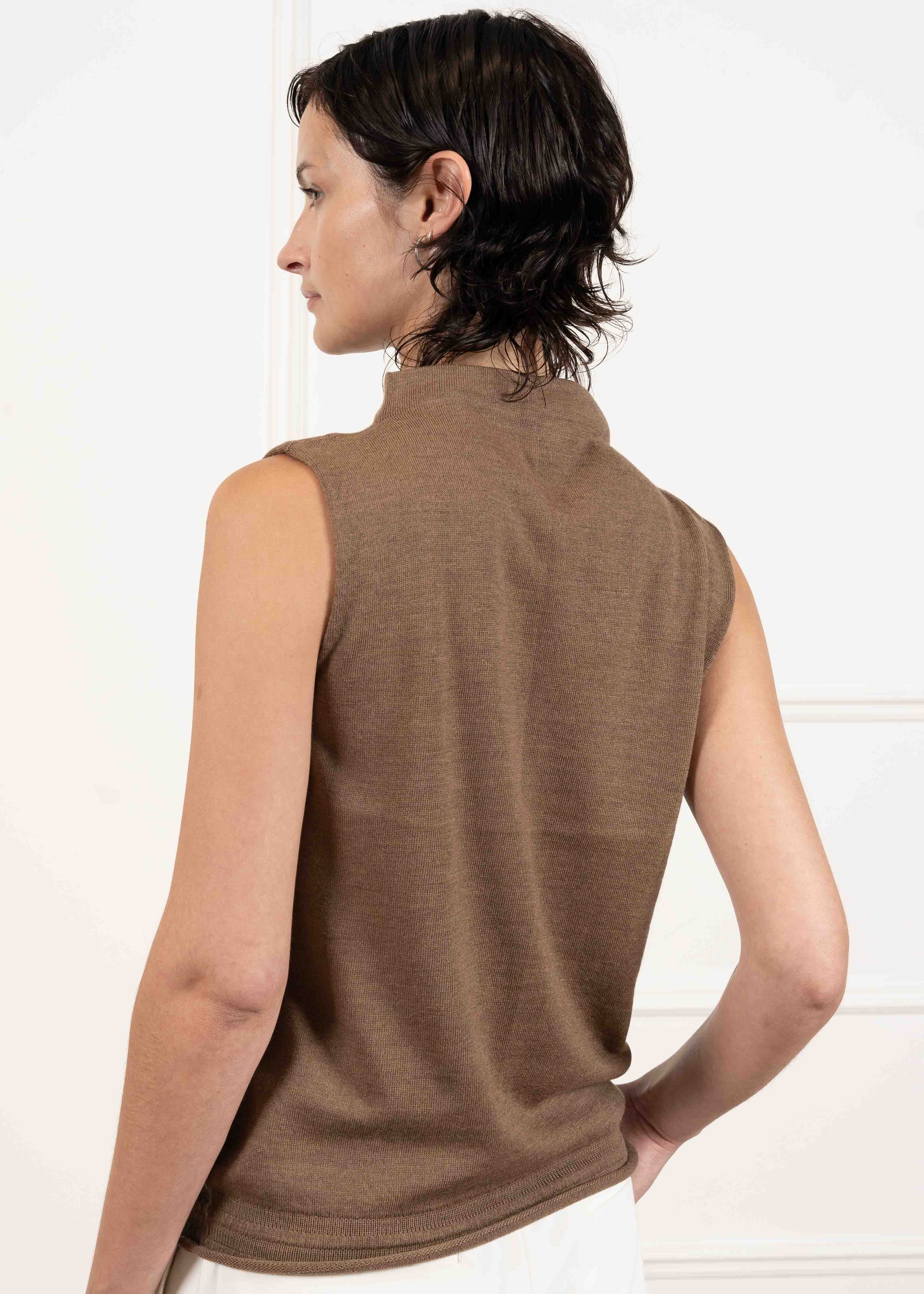Merino Wool Lightweight Sleeveless Top